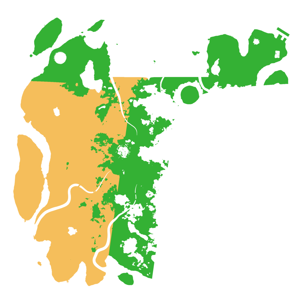 Biome Rust Map: Procedural Map, Size: 4500, Seed: 42417398