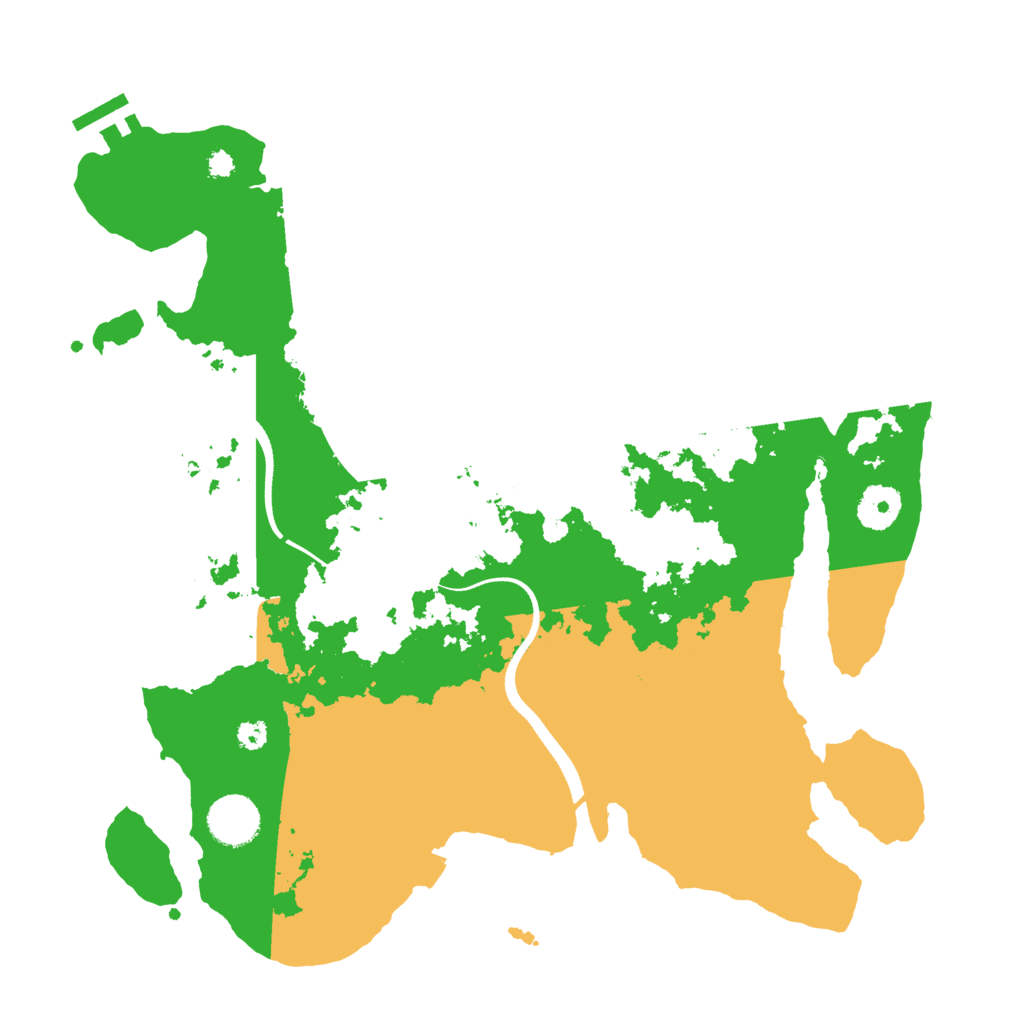 Biome Rust Map: Procedural Map, Size: 3500, Seed: 167380586