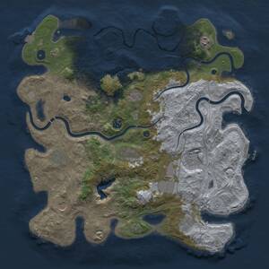 Thumbnail Rust Map: Procedural Map, Size: 4250, Seed: 1576710878, 16 Monuments