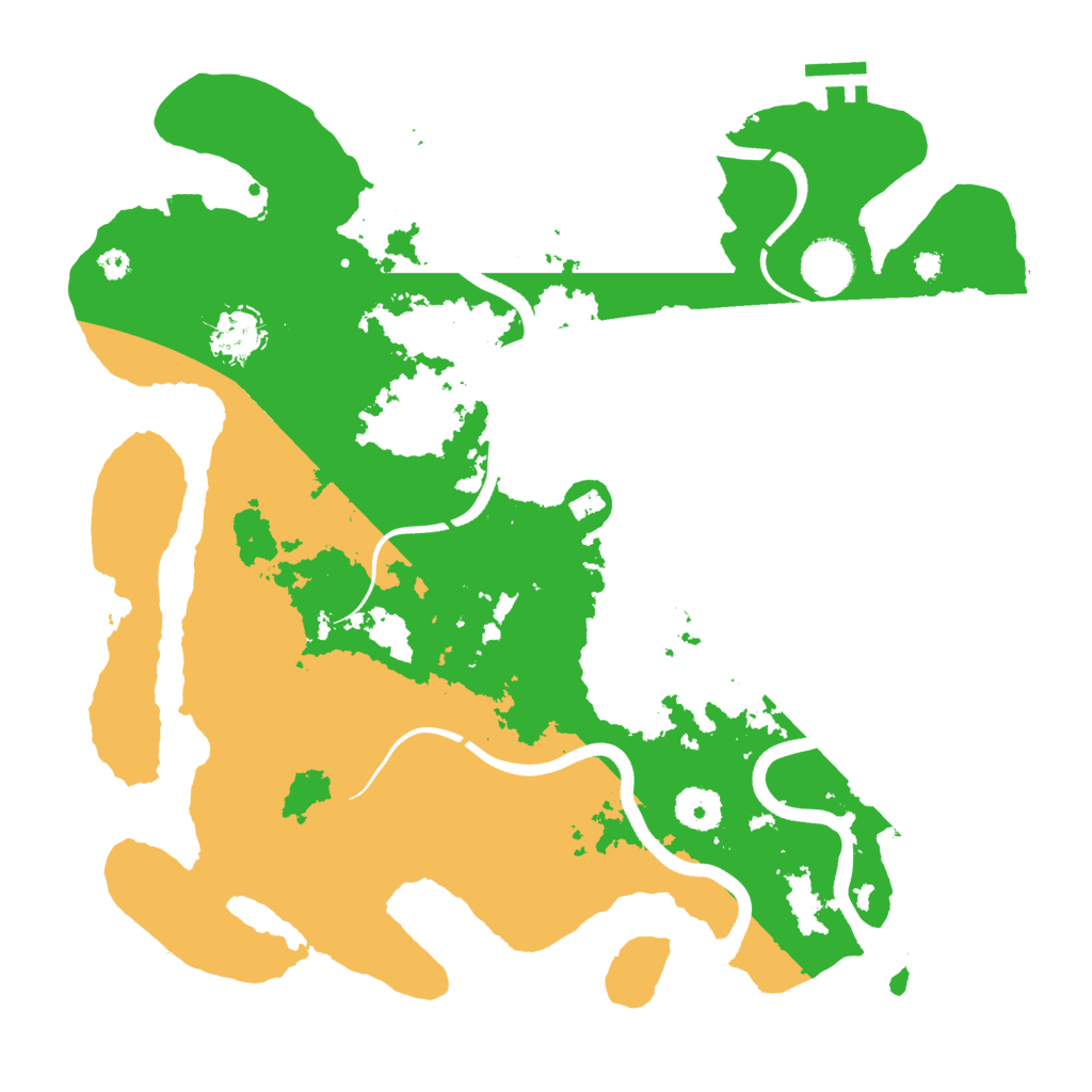 Biome Rust Map: Procedural Map, Size: 3600, Seed: 799856273