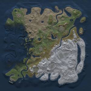Thumbnail Rust Map: Procedural Map, Size: 4500, Seed: 683805862, 16 Monuments