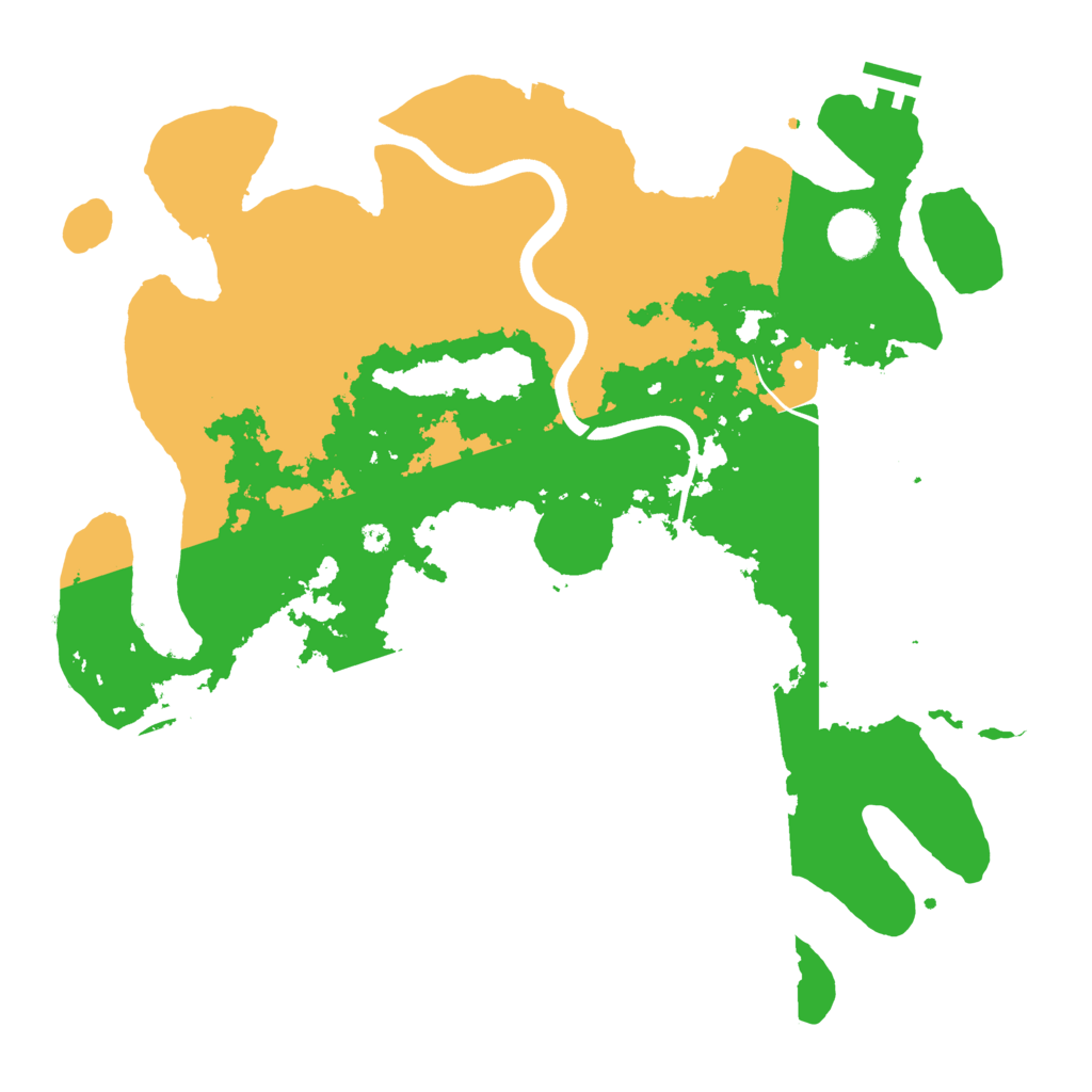 Biome Rust Map: Procedural Map, Size: 3800, Seed: 432435