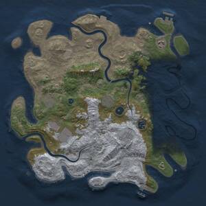 Thumbnail Rust Map: Procedural Map, Size: 3800, Seed: 432435, 14 Monuments