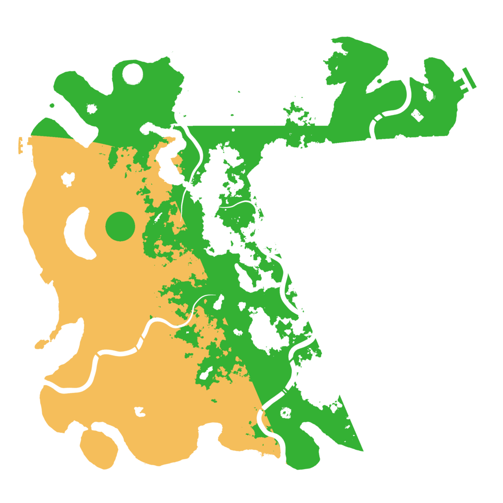 Biome Rust Map: Procedural Map, Size: 4500, Seed: 421307153
