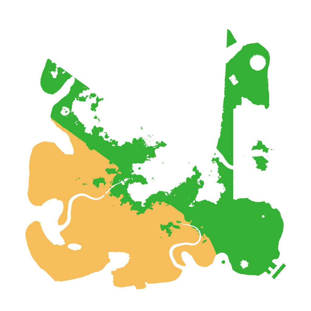Biome Rust Map: Procedural Map, Size: 3500, Seed: 229388847