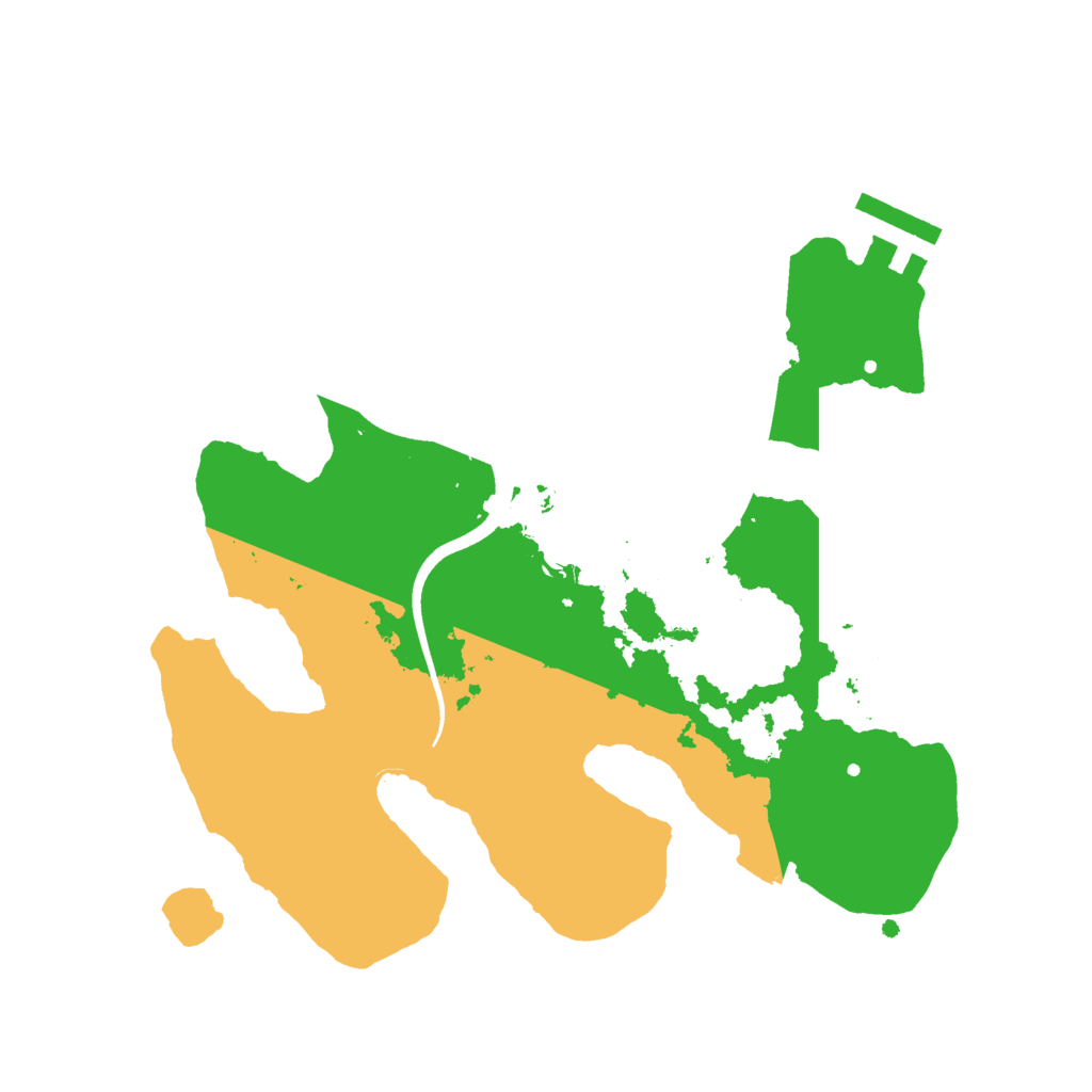 Biome Rust Map: Procedural Map, Size: 2500, Seed: 2098283937