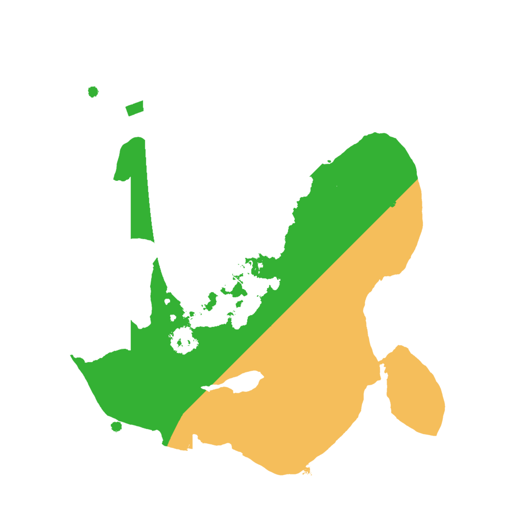 Biome Rust Map: Procedural Map, Size: 2000, Seed: 172425119