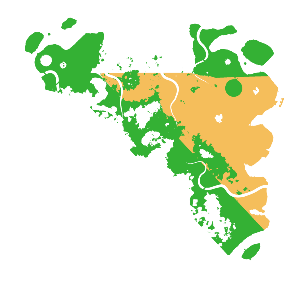 Biome Rust Map: Procedural Map, Size: 4500, Seed: 18365497