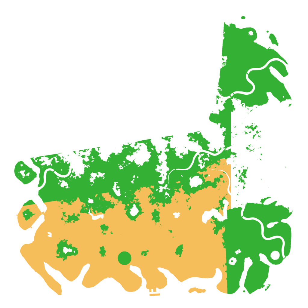 Biome Rust Map: Procedural Map, Size: 6000, Seed: 1926733290