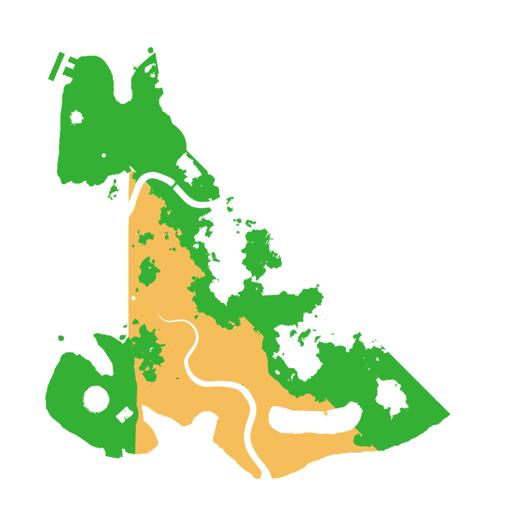 Biome Rust Map: Procedural Map, Size: 3500, Seed: 243295580