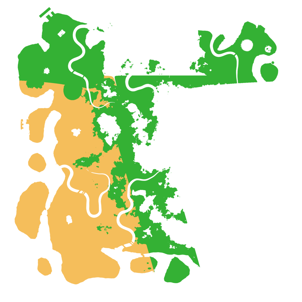 Biome Rust Map: Procedural Map, Size: 4500, Seed: 2035438287
