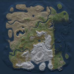 Thumbnail Rust Map: Procedural Map, Size: 4250, Seed: 1207242384, 17 Monuments