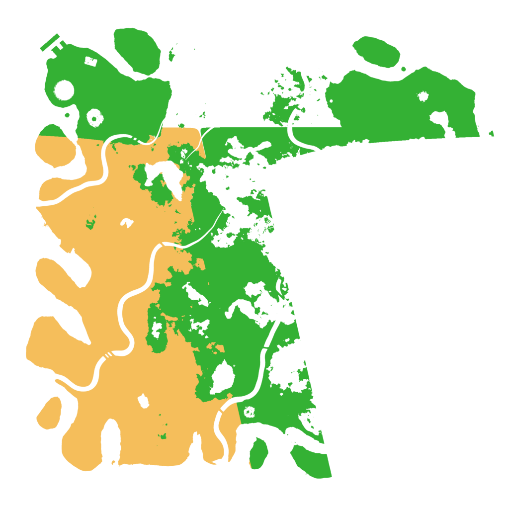 Biome Rust Map: Procedural Map, Size: 4500, Seed: 291642337