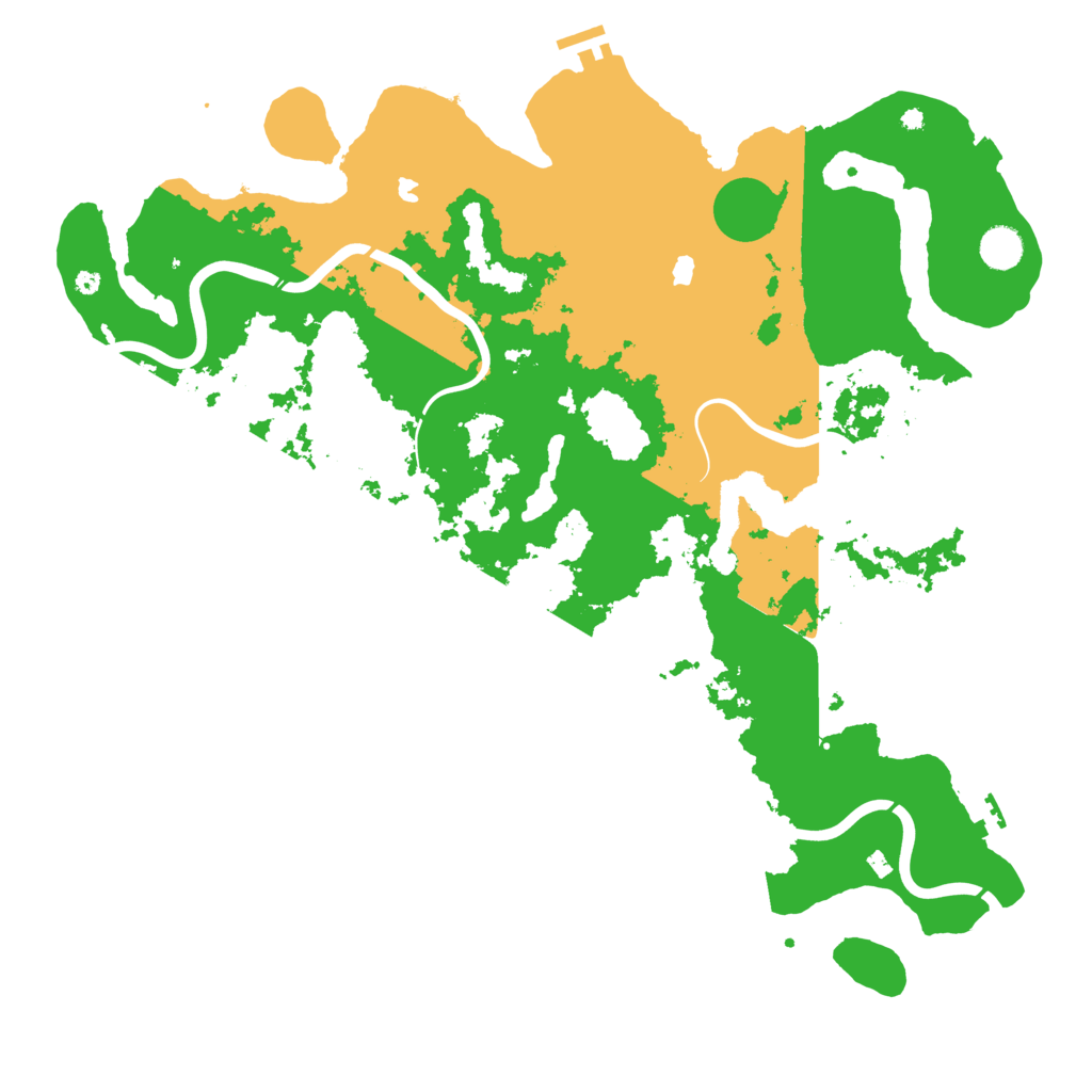 Biome Rust Map: Procedural Map, Size: 4500, Seed: 353294284