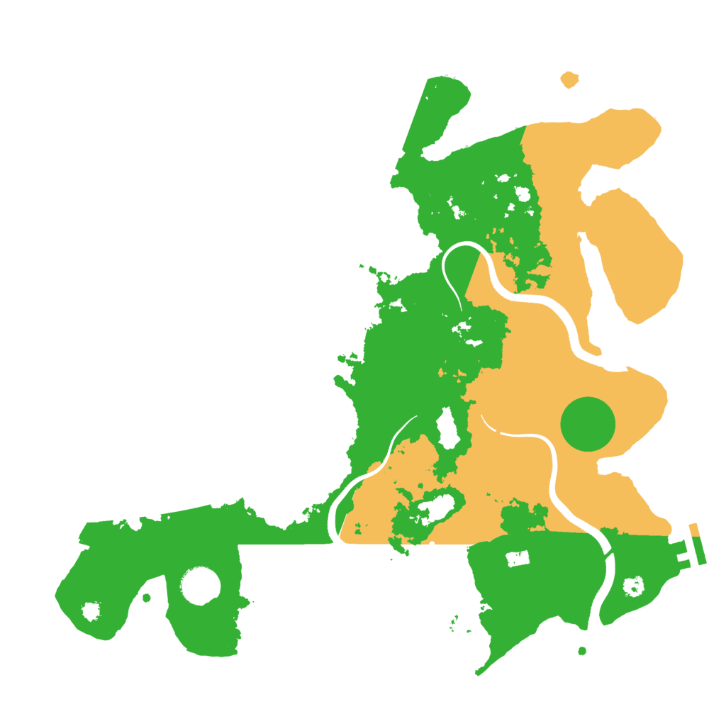 Biome Rust Map: Procedural Map, Size: 3500, Seed: 939294385