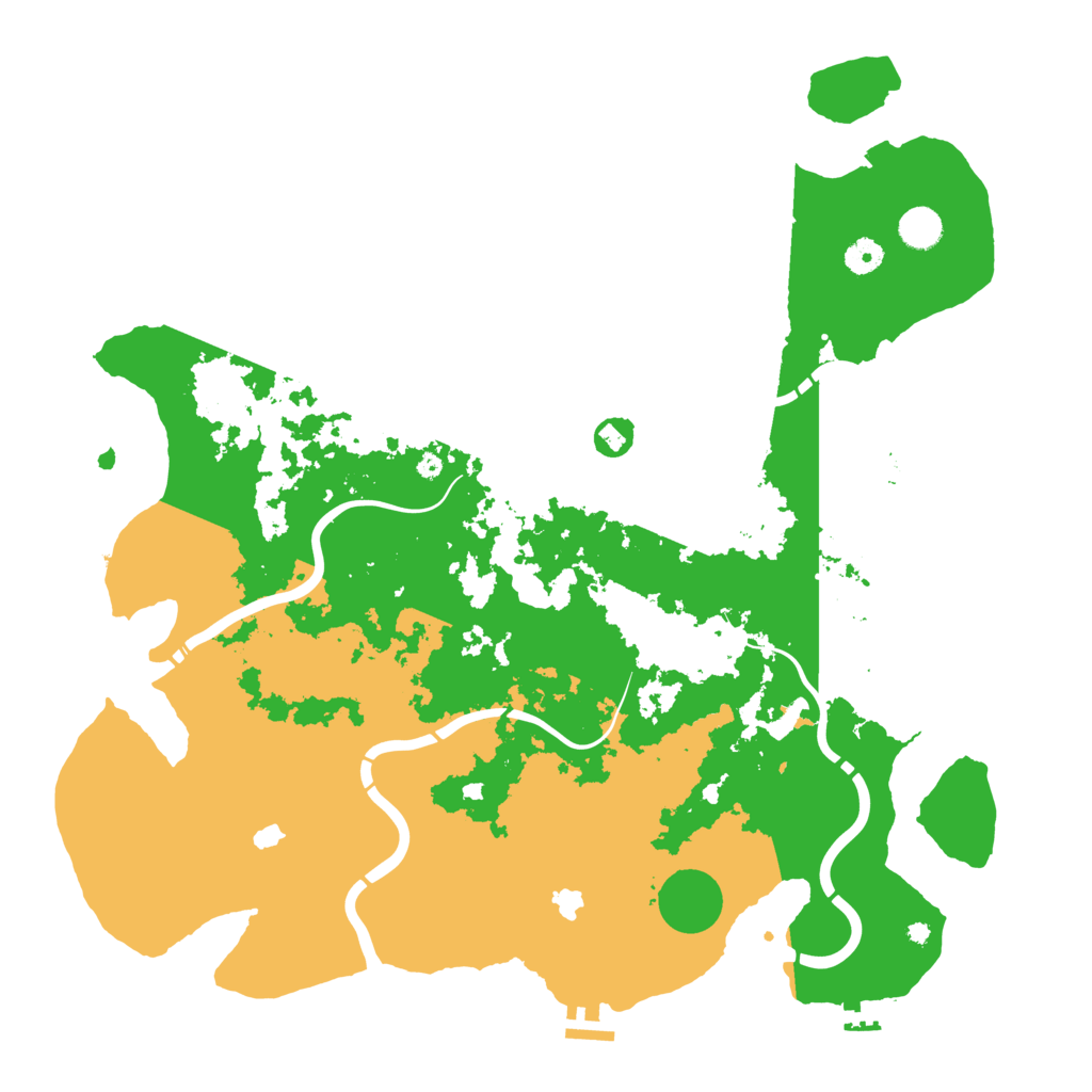 Biome Rust Map: Procedural Map, Size: 4500, Seed: 27998150