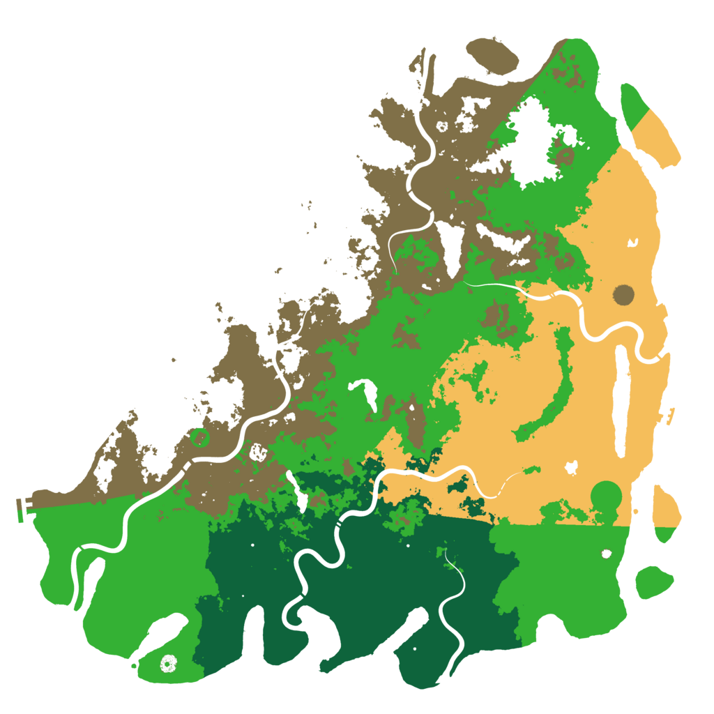 Biome Rust Map: Procedural Map, Size: 6000, Seed: 1184134111