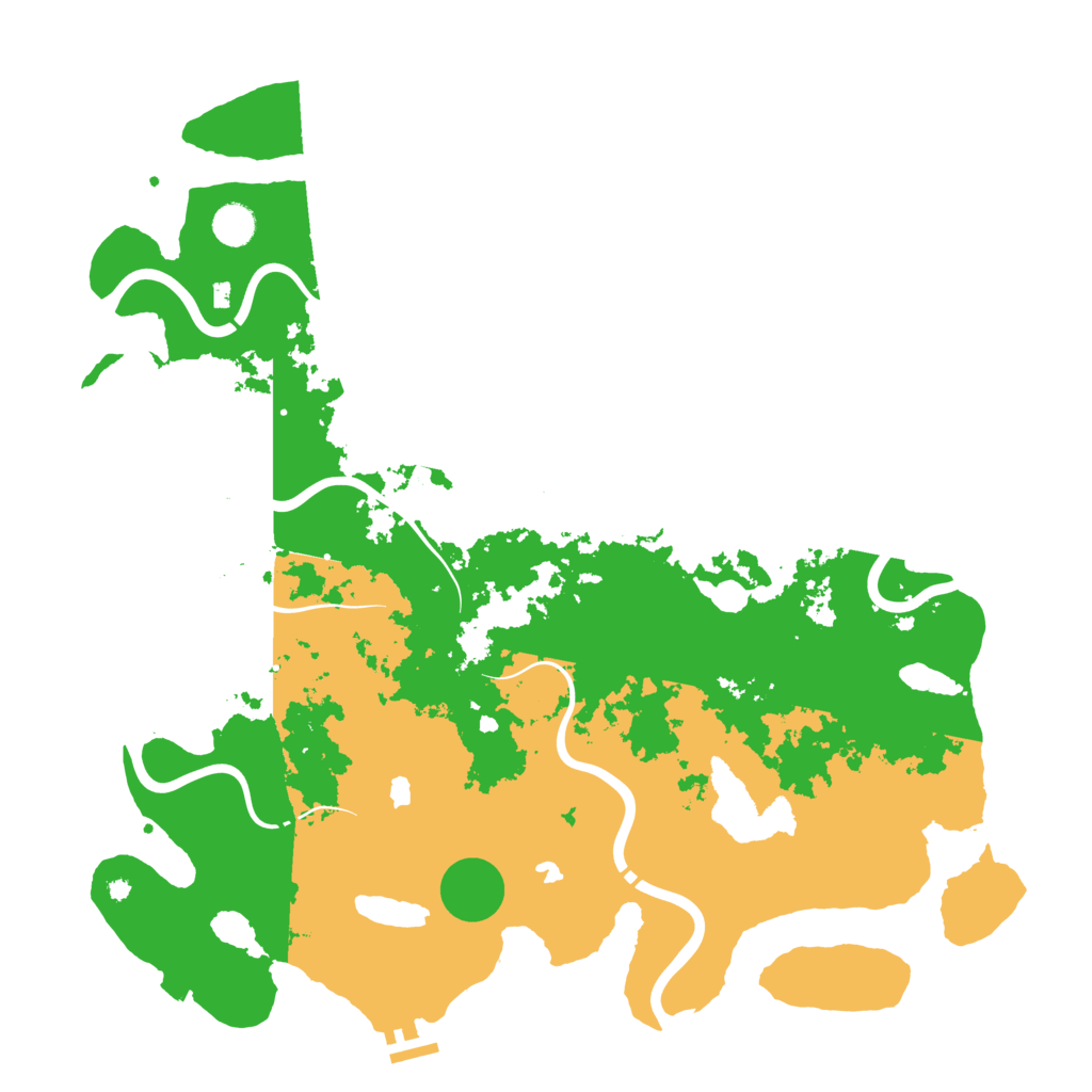 Biome Rust Map: Procedural Map, Size: 4500, Seed: 1343451980