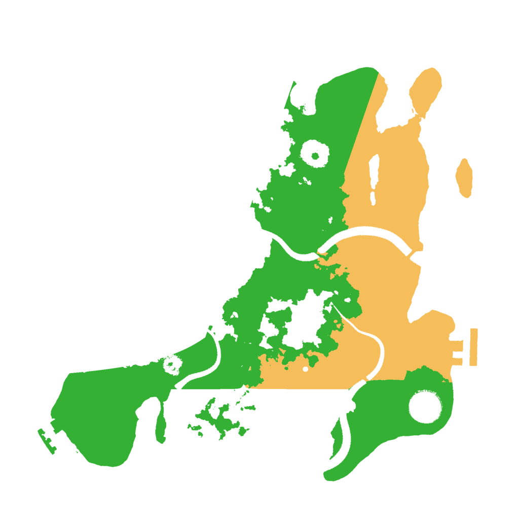 Biome Rust Map: Procedural Map, Size: 2800, Seed: 1172502876