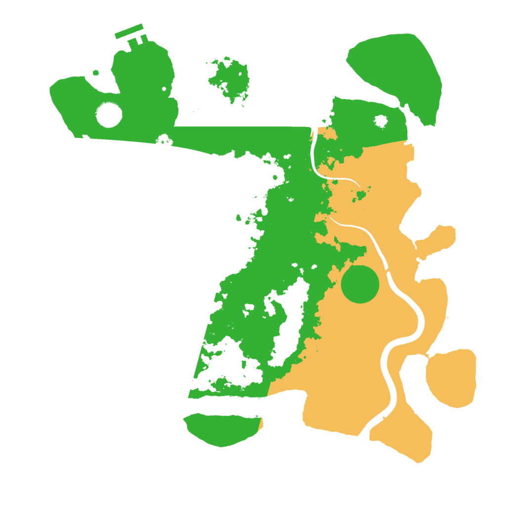 Biome Rust Map: Procedural Map, Size: 3500, Seed: 56748145