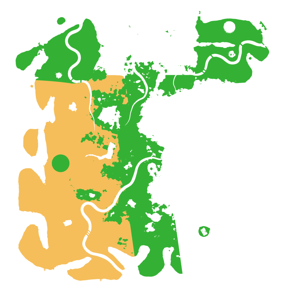 Biome Rust Map: Procedural Map, Size: 4500, Seed: 20251204