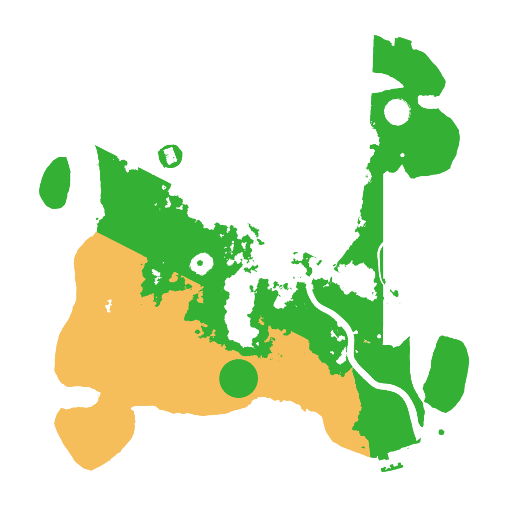 Biome Rust Map: Procedural Map, Size: 3500, Seed: 2063721968