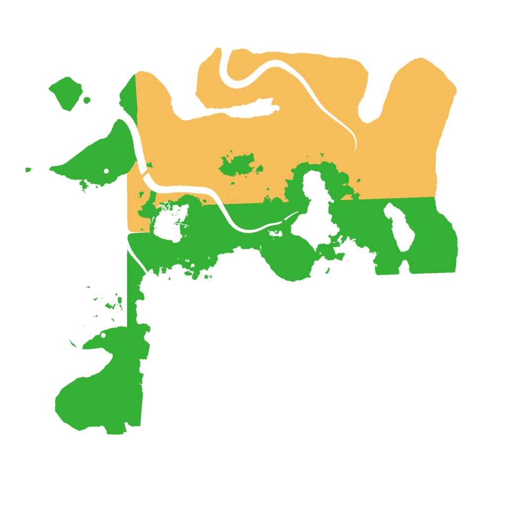 Biome Rust Map: Procedural Map, Size: 3000, Seed: 11668