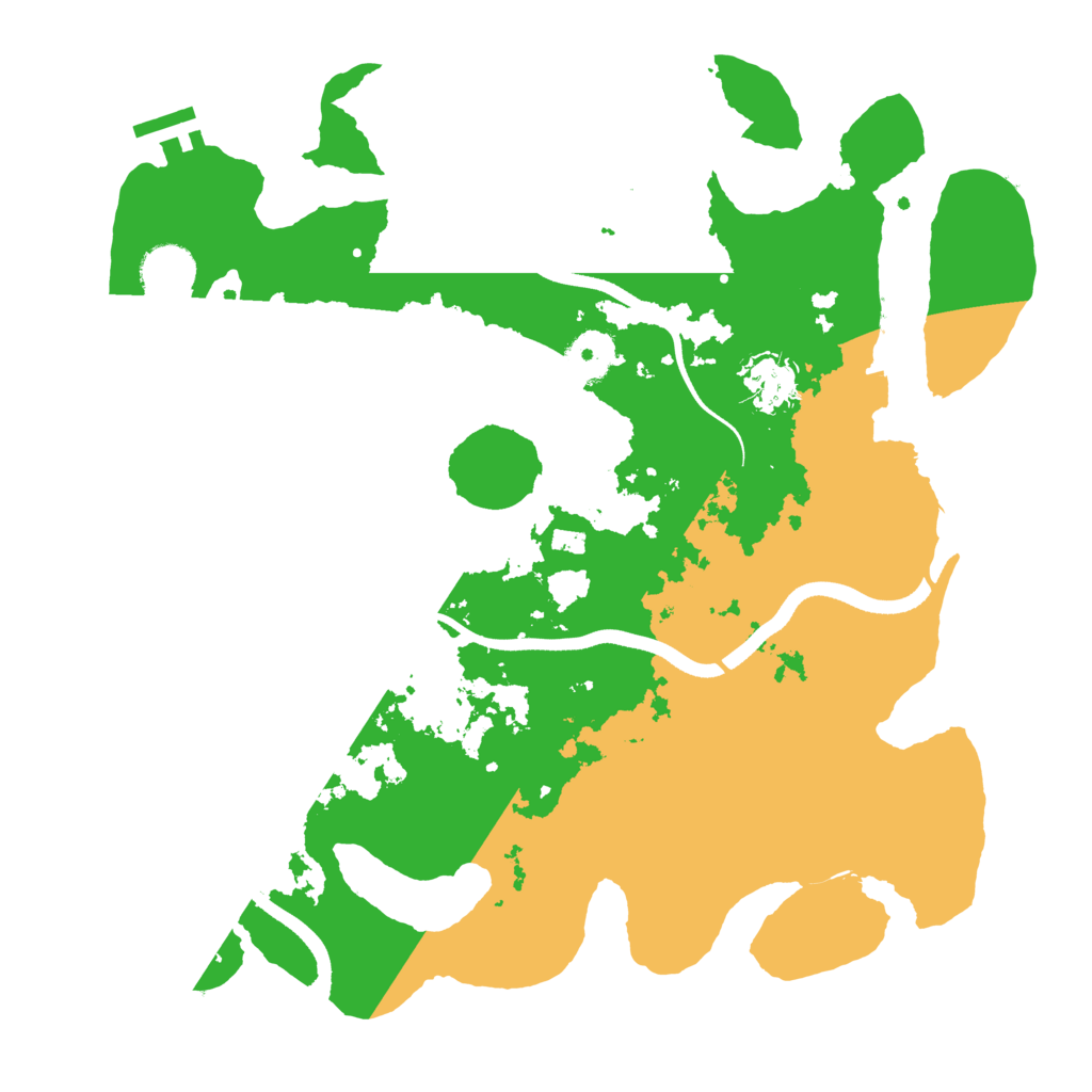 Biome Rust Map: Procedural Map, Size: 3500, Seed: 261510266