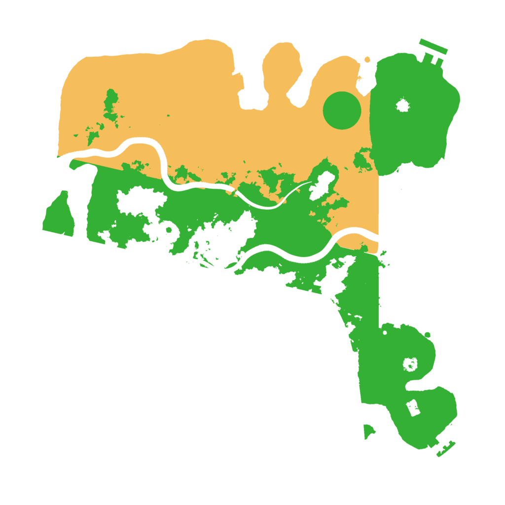 Biome Rust Map: Procedural Map, Size: 3500, Seed: 800366307