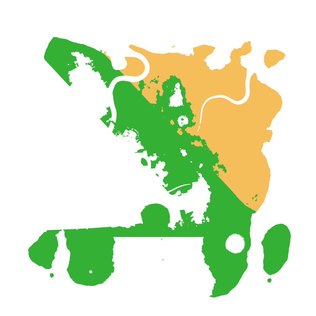 Biome Rust Map: Procedural Map, Size: 3000, Seed: 983092