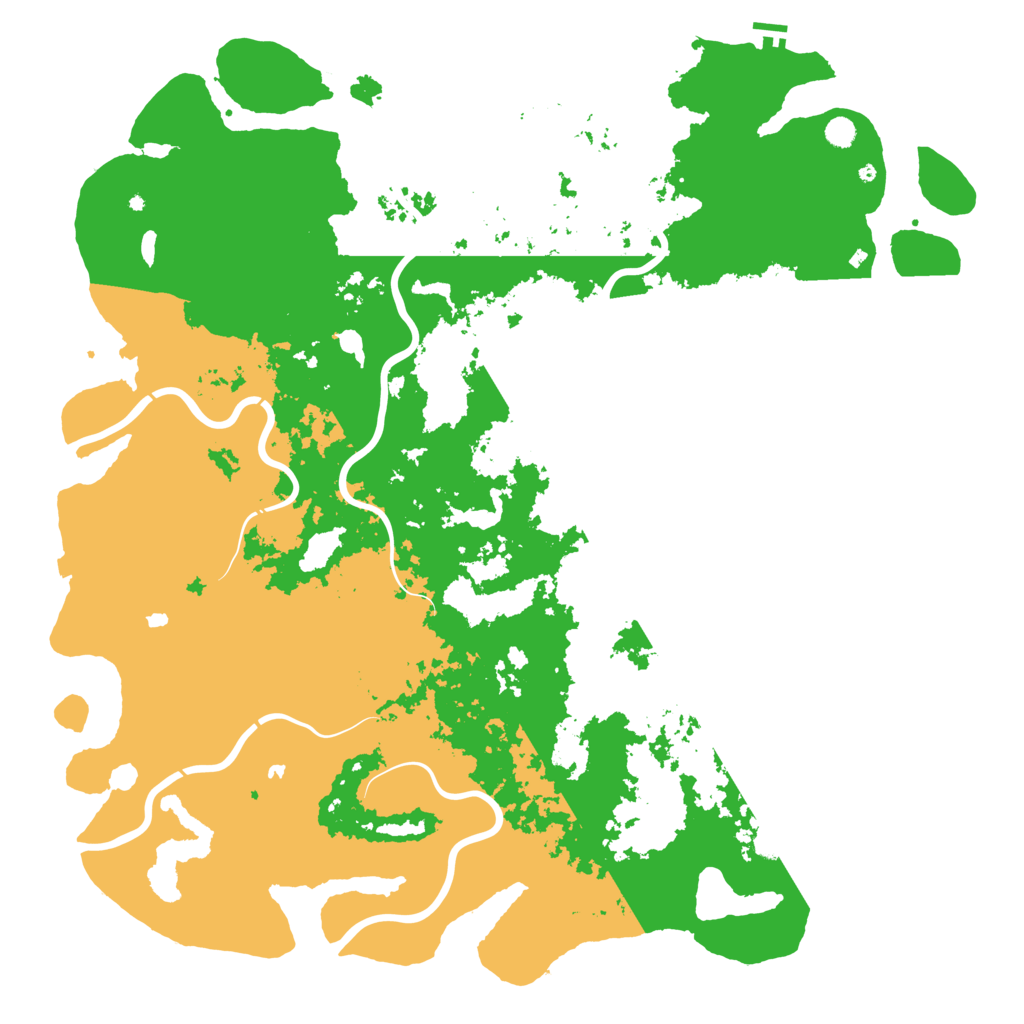 Biome Rust Map: Procedural Map, Size: 6000, Seed: 1160241059