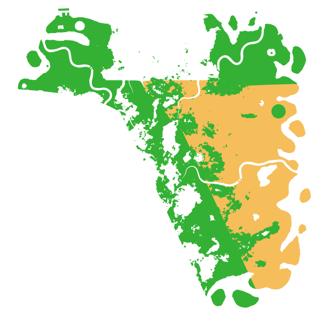 Biome Rust Map: Procedural Map, Size: 6000, Seed: 1243763919