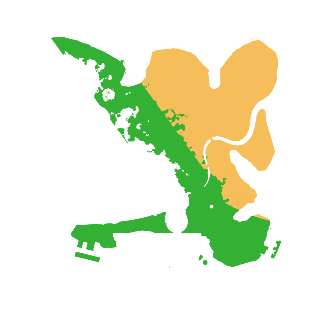 Biome Rust Map: Procedural Map, Size: 2500, Seed: 1198477985