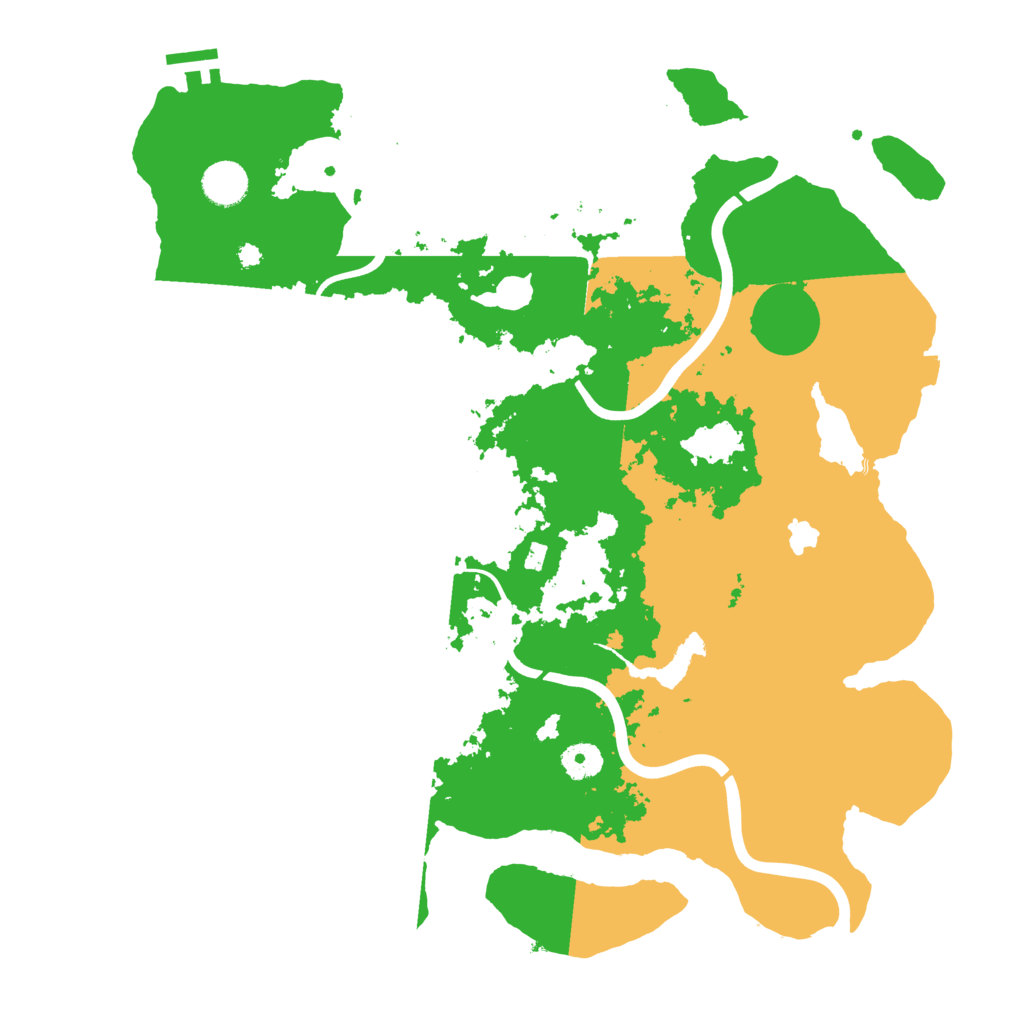 Biome Rust Map: Procedural Map, Size: 4000, Seed: 668921876