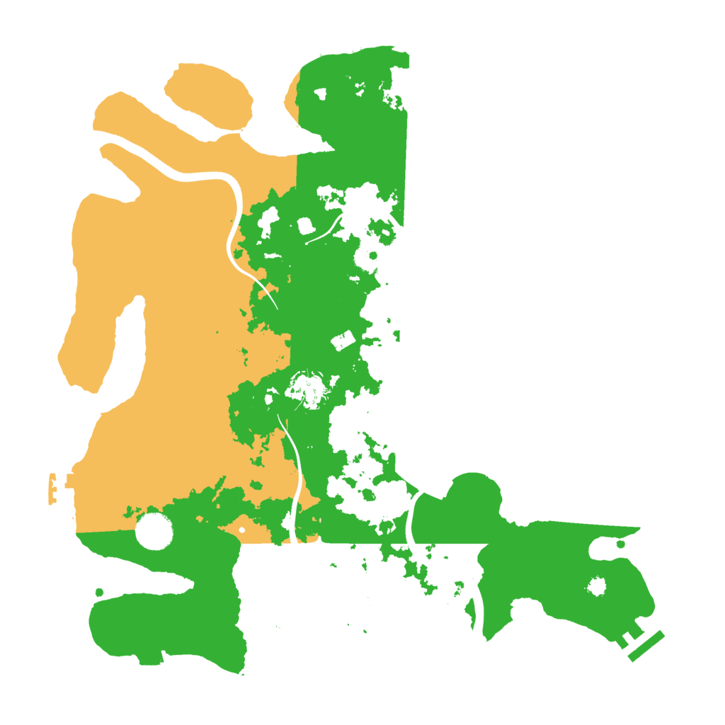 Biome Rust Map: Procedural Map, Size: 3501, Seed: 251205