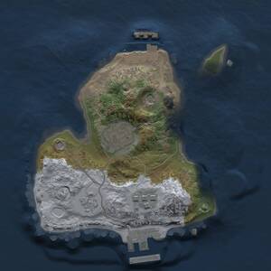 Thumbnail Rust Map: Procedural Map, Size: 1775, Seed: 1356923124, 7 Monuments