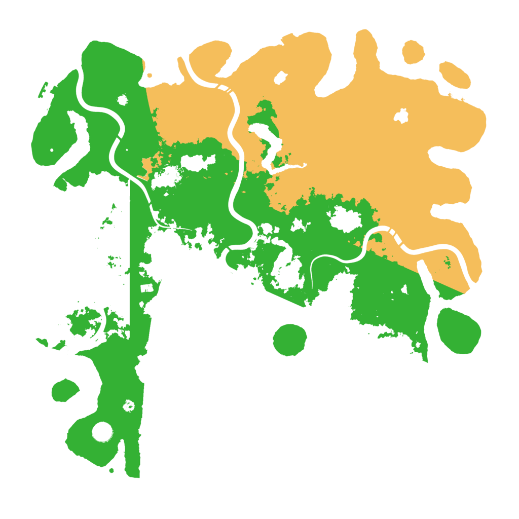 Biome Rust Map: Procedural Map, Size: 4500, Seed: 848490013