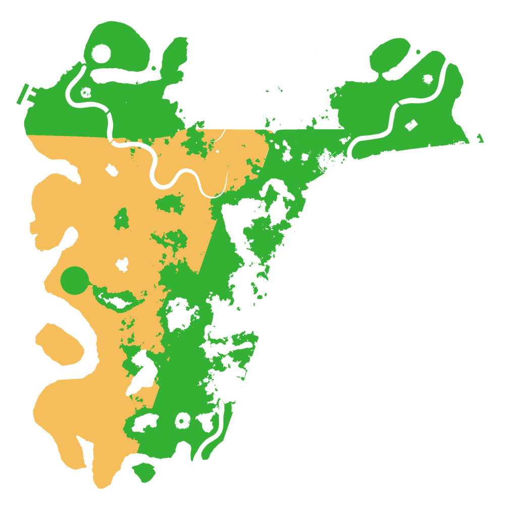 Biome Rust Map: Procedural Map, Size: 4800, Seed: 981611