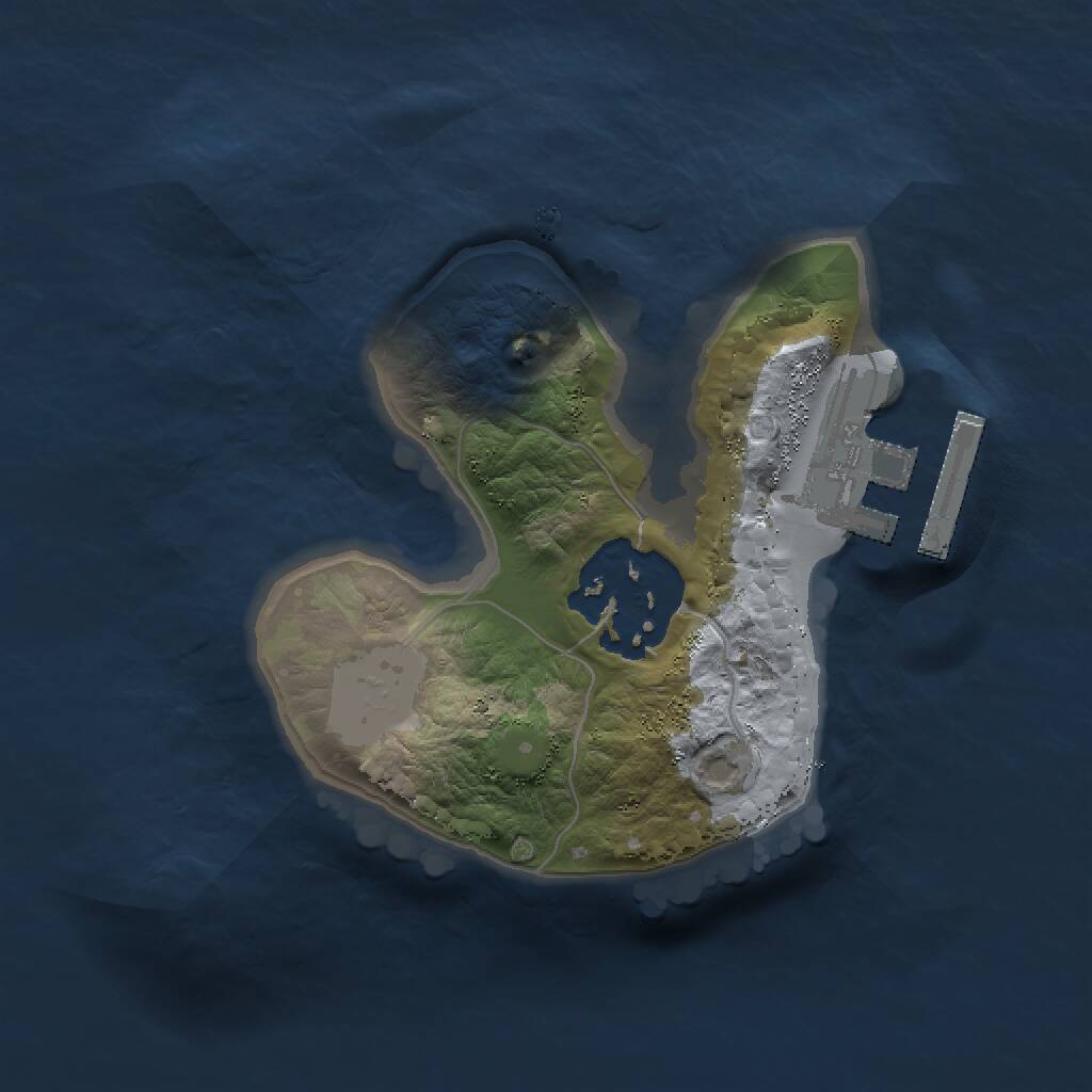 Rust Map: Procedural Map, Size: 1500, Seed: 904062068, 3 Monuments