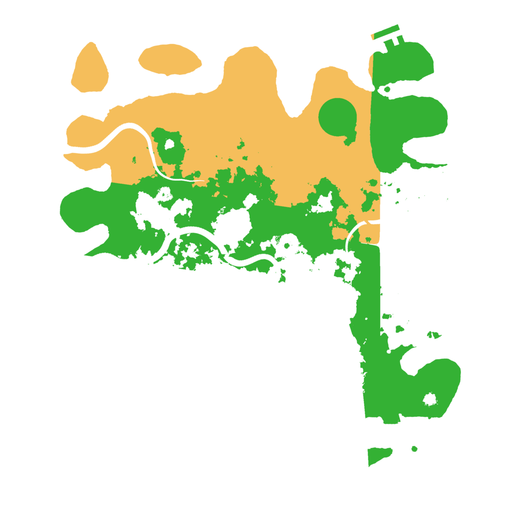 Biome Rust Map: Procedural Map, Size: 3500, Seed: 4905