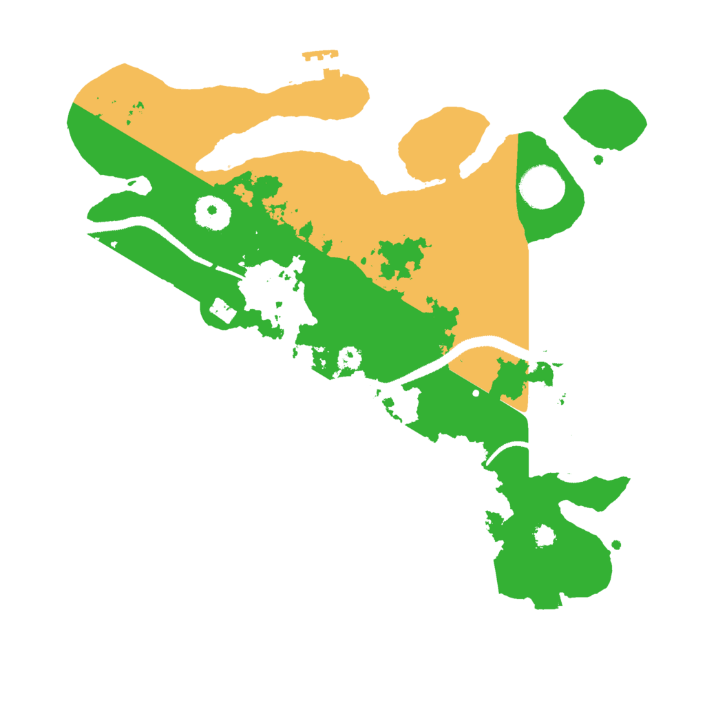 Biome Rust Map: Procedural Map, Size: 3000, Seed: 9876543