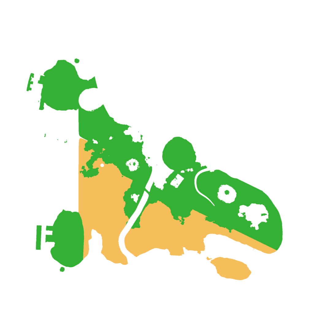 Biome Rust Map: Procedural Map, Size: 2600, Seed: 161942743