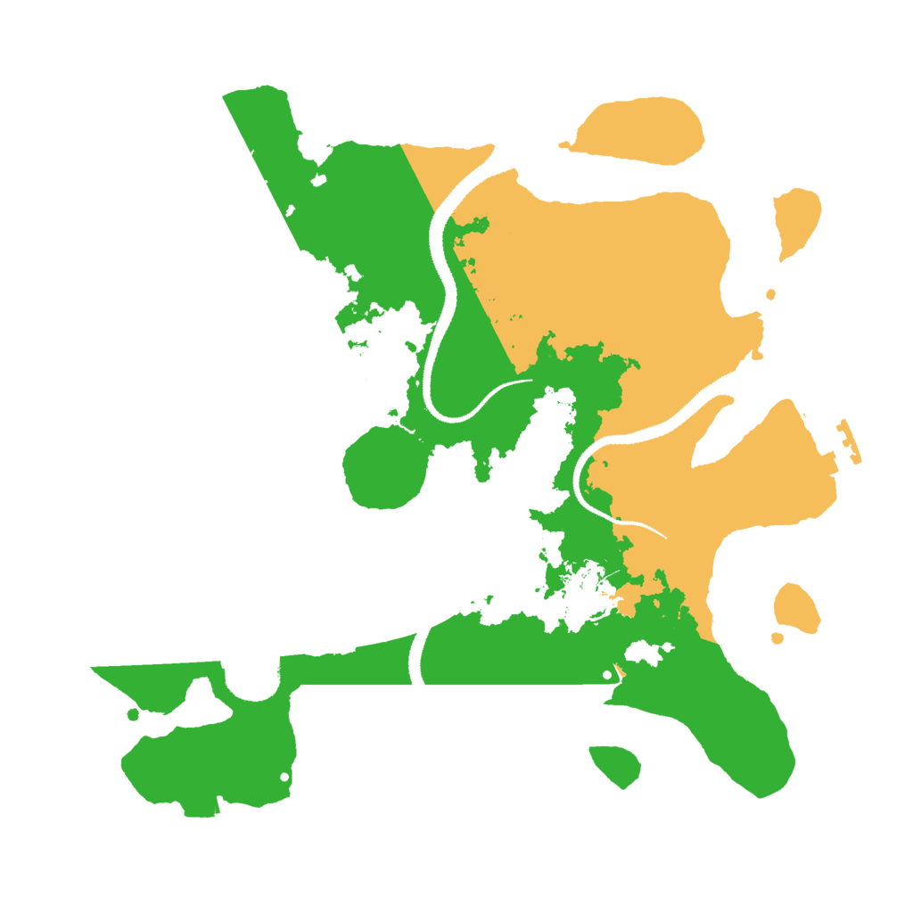 Biome Rust Map: Procedural Map, Size: 3000, Seed: 5265