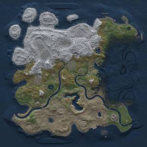 Thumbnail Rust Map: Procedural Map, Size: 4000, Seed: 416288079, 14 Monuments