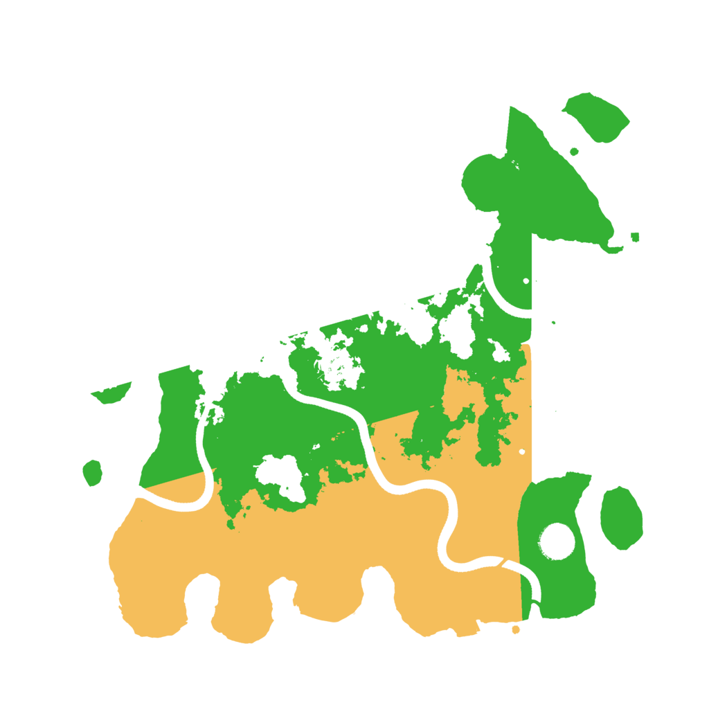 Biome Rust Map: Procedural Map, Size: 3500, Seed: 1768819639