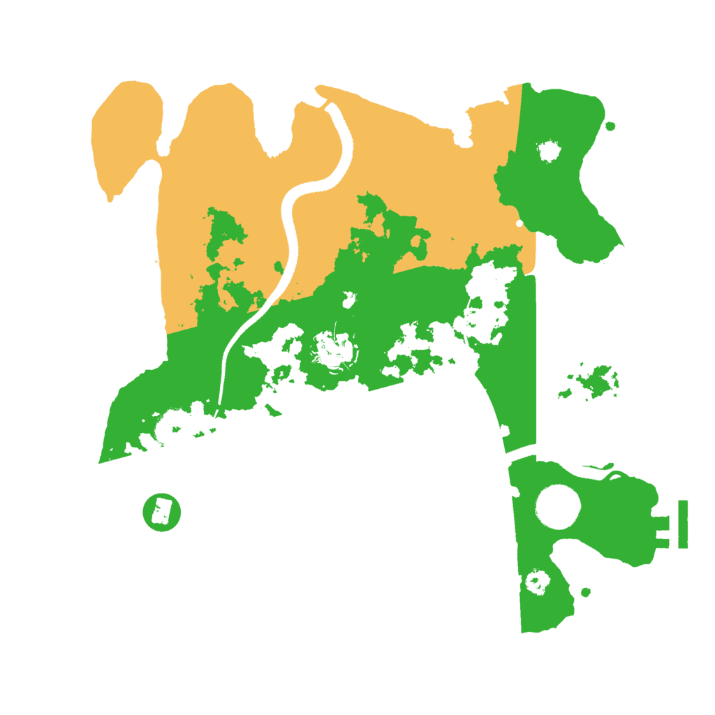 Biome Rust Map: Procedural Map, Size: 3000, Seed: 298386153