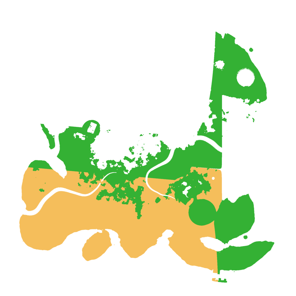 Biome Rust Map: Procedural Map, Size: 3000, Seed: 736764396