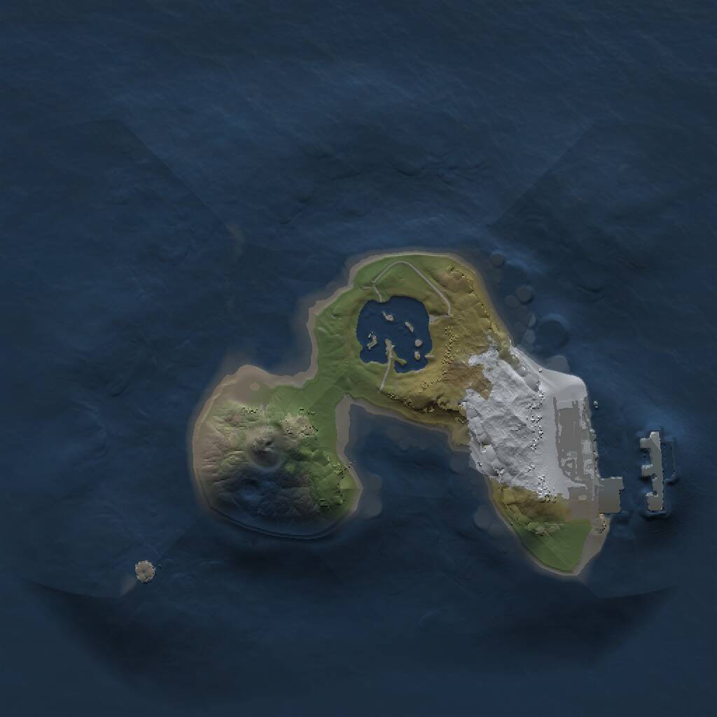 Rust Map: Procedural Map, Size: 1400, Seed: 657674576, 3 Monuments