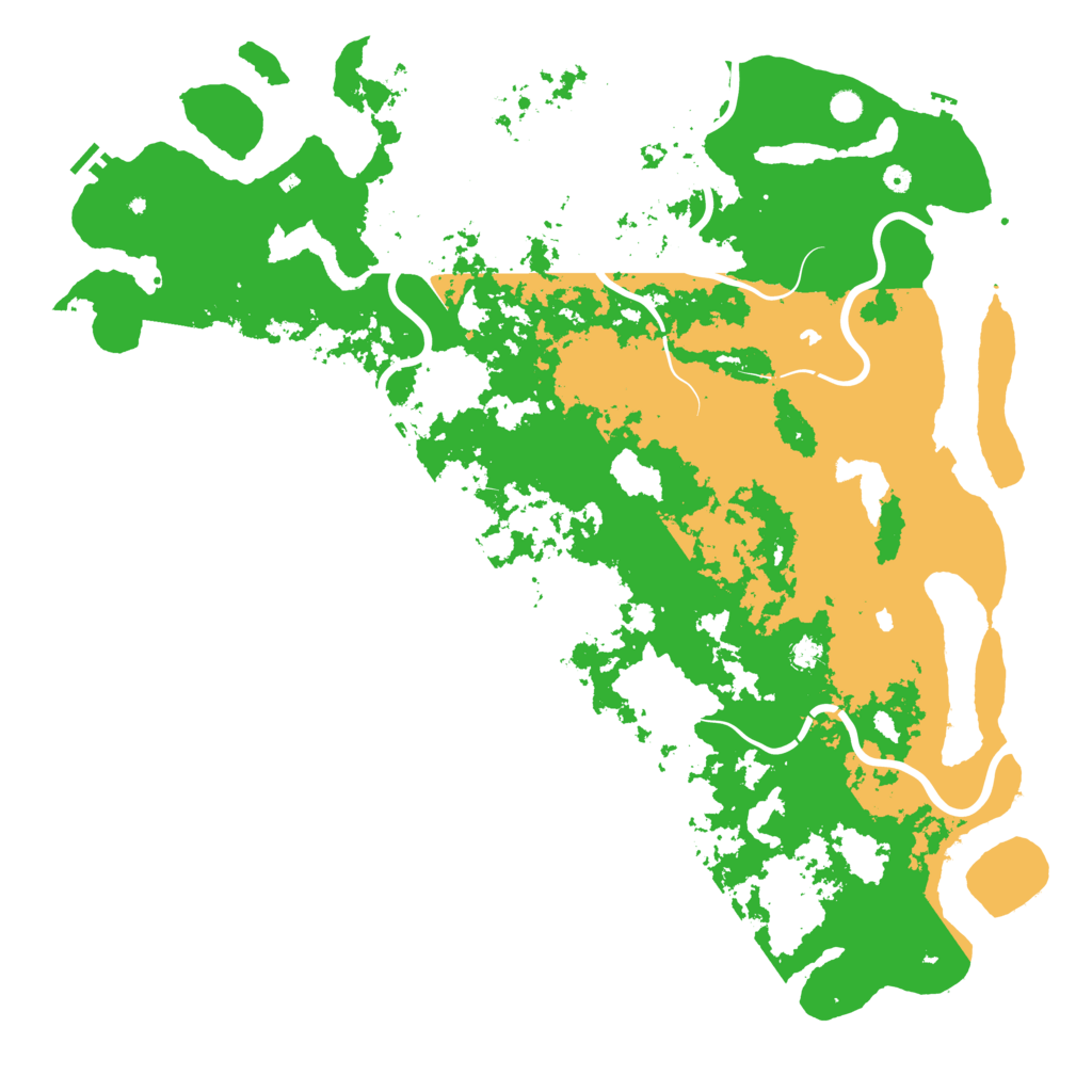 Biome Rust Map: Procedural Map, Size: 6000, Seed: 8122025