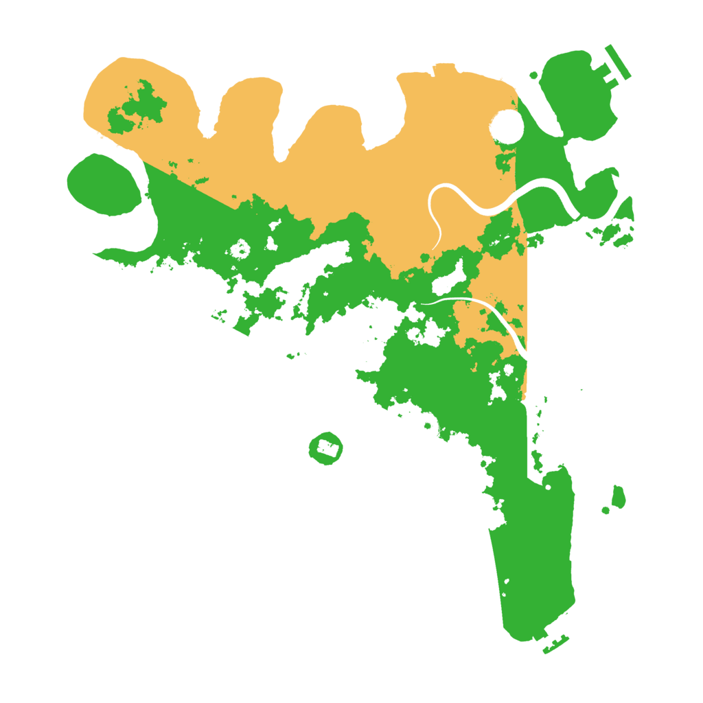 Biome Rust Map: Procedural Map, Size: 3700, Seed: 432045308